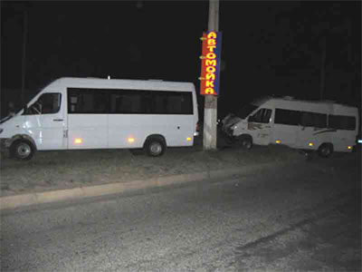Авария произошла поздно вечером на автодороге Севастополь-порт Камышовая бухта