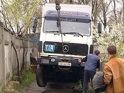 В Тирасполе грузовик съехал с дороги, едва не разрушив дом 