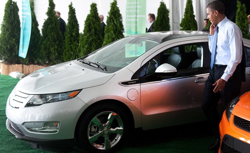 Президент США первым проехал на Chevrolet Volt - Chevrolet