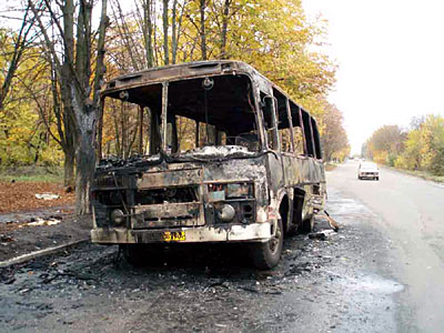 Новый Регион: В Черкасской области загорелся автобус с пассажирами (ФОТО)