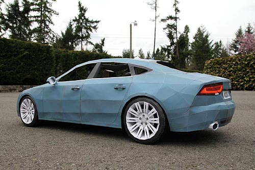 Бумажный Audi A7 стал звездой автошоу в Нью-Йорке - Audi