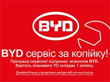 В мае для владельцев автомобилей BYD действует беслатное техобслуживание - BYD