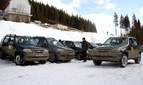 Chevrolet Captiva и Chevrolet NIVA прошли проверку в Карпатах - Chevrolet