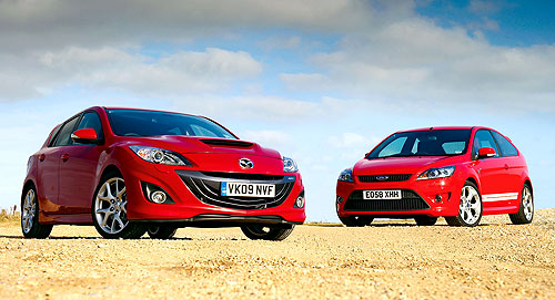 Тест-драйв: Mazda 3 MPS vs Ford Focus ST