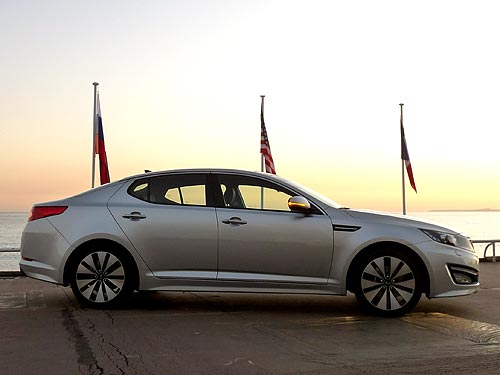 Тест-драйв KIA Optima: наперегонки с Ferrari