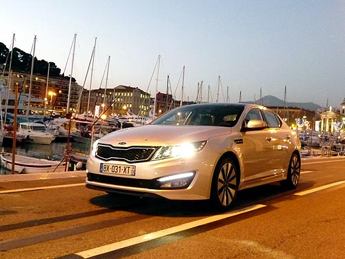 Тест-драйв KIA Optima: наперегонки с Ferrari