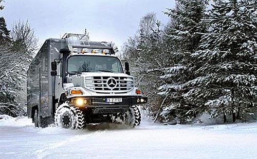Mercedes-Benz выпустил Zetros в уникальном исполнении 6х6 для экспедиций, охоты и путешествий класса «люкс» - Mercedes-Benz