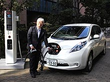Nissan разработала новую быстродействующую зарядную станцию для электромобилей - Nissan