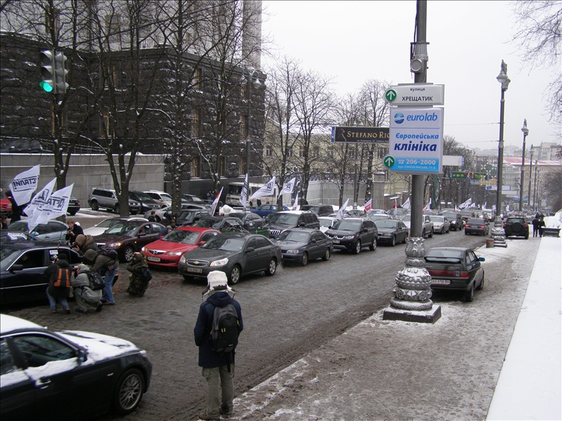 Акции протеста автомобилистов докатились до Киева - протест