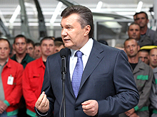 Президент Украины Виктор Янукович посетил завод «Еврокар» - Еврокар