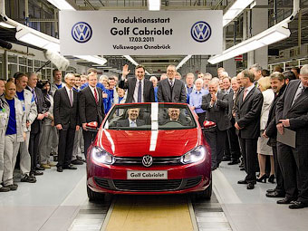 Volkswagen рекордно быстро освоил производство кабриолетов Golf - Volkswagen
