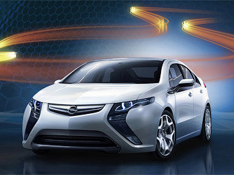 Opel официально представила электрокар Ampera - Opel