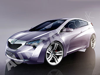 Skoda разрабатывает пятидверное купе гольф-класса - Skoda